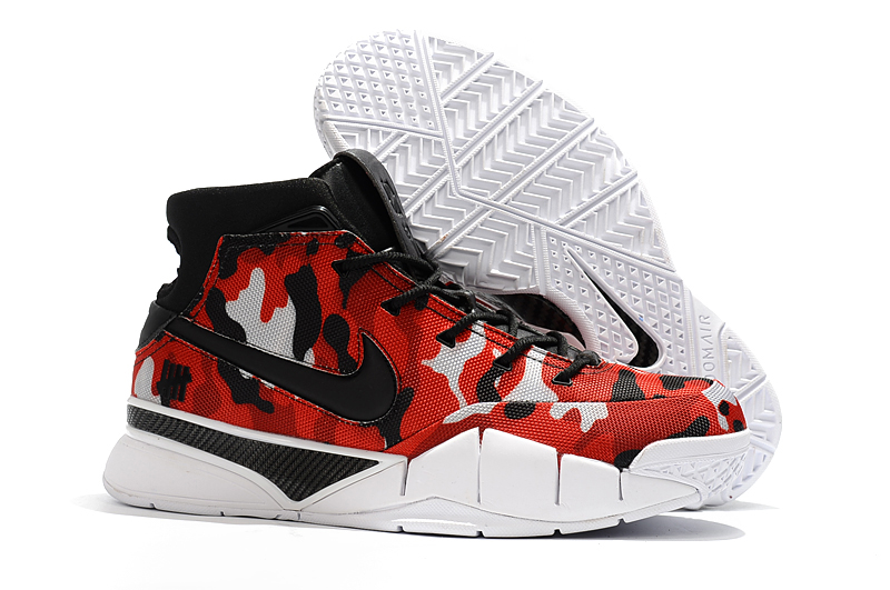 Nike Kobe 1 Protro ZK1 Camo Red Black White Shoes